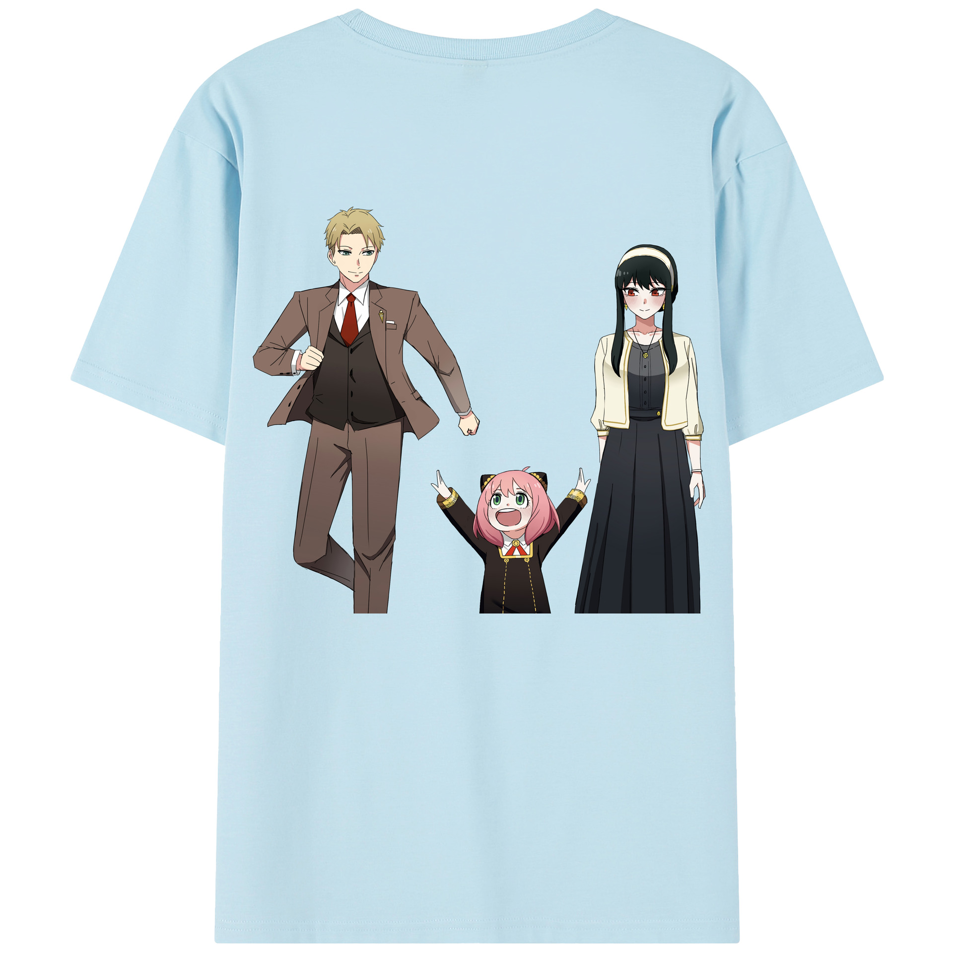 （画像用） SPY×FAMILY间谍家家酒 綿100％半袖Tシャツ（背面プリント）